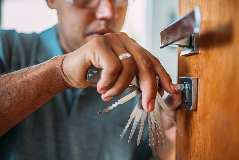 locksmith opening door repair lock