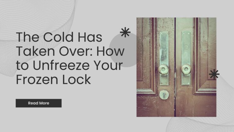 frozen lock - alpha locksmith london